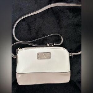 Kate Spade Cream and Tan Crossbody Bag